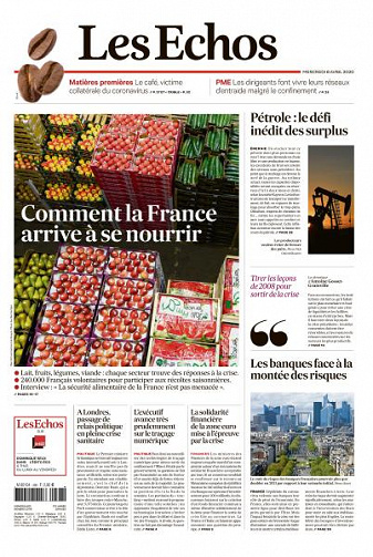 Les Echos du Mercredi 8 Avril 2020