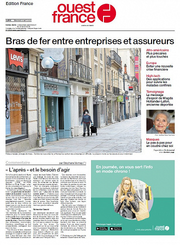 Ouest France - Mercredi 8 Avril 2020