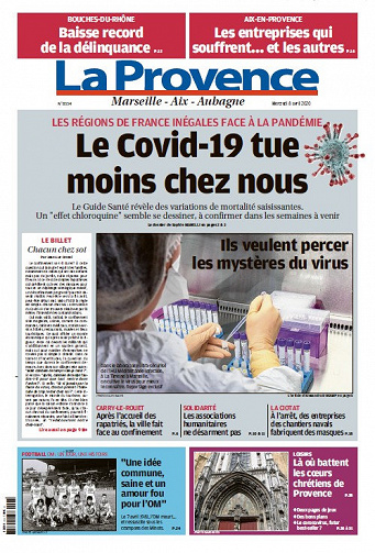 La Provence Marseille - Mercredi 8 Avril 2020