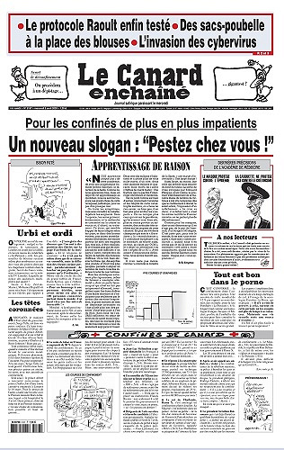 Le canard enchaîné N° 5187 du Mercredi 08 avril 2020