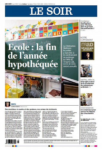 Le Soir - Mercredi 8 Avril 2020