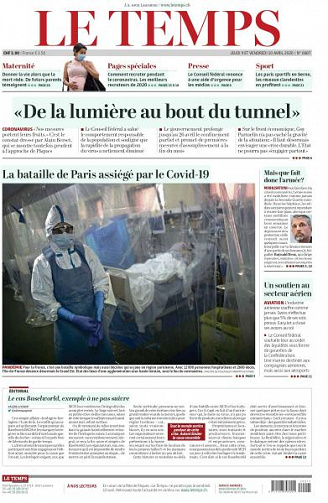 Le Temps - 9-10 Avril 2020