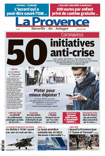 La Provence Marseille - Jeudi 9 Avril 2020