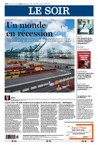 Le Soir - Jeudi 9 Avril 2020