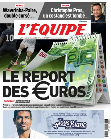L’equipe du Vendredi 10 Avril 2020