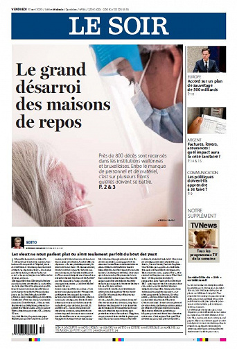Le Soir - Vendredi 10 Avril 2020