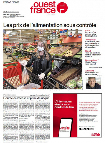 Ouest France - Vendredi 10 Avril 2020
