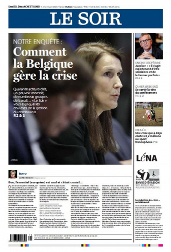 Le Soir - Samedi 11 Avril 2020