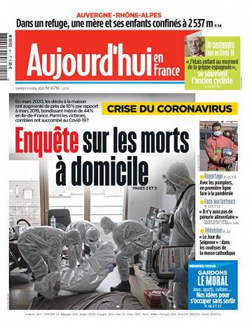 Aujourd’hui en France - 11 Avril 2020