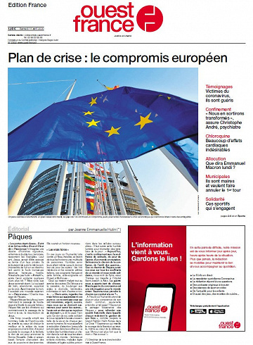 Ouest France - Samedi 11 Avril 2020