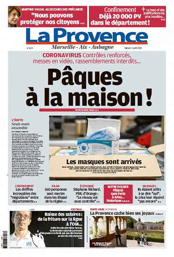 La Provence Marseille - Samedi 11 Avril 2020