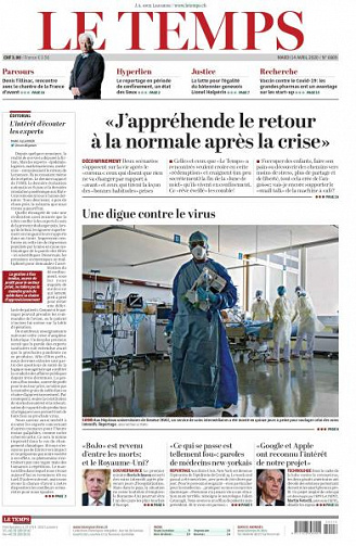 Le Temps - 14 Avril 2020