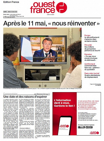 Ouest France - Mardi 14 Avril 2020