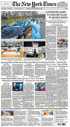 The New York Times - Tuesday, April 14, 2020