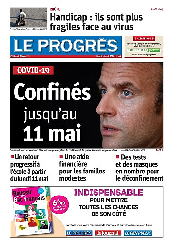 le progrès du mardi 14 avril 2020