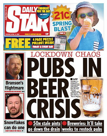 Daily Star - Tuesday, April 14, 2020