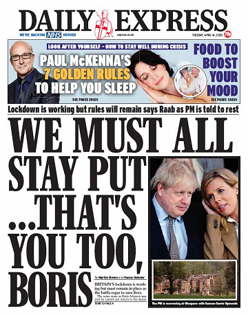 Daily Express - Tuesday, April 14, 2020