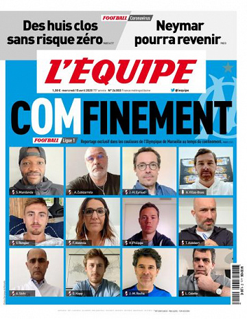 L’equipe du Mercredi 15 Avril 2020