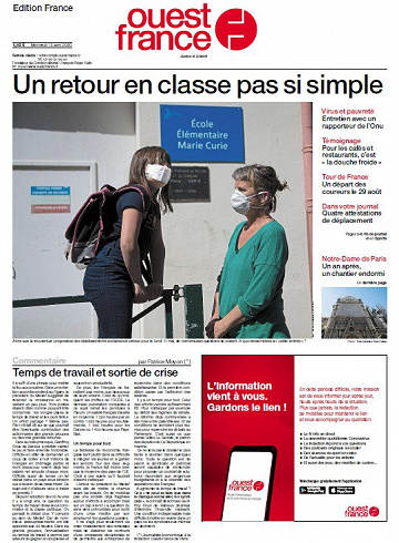Ouest France - Mercredi 15 Avril 2020