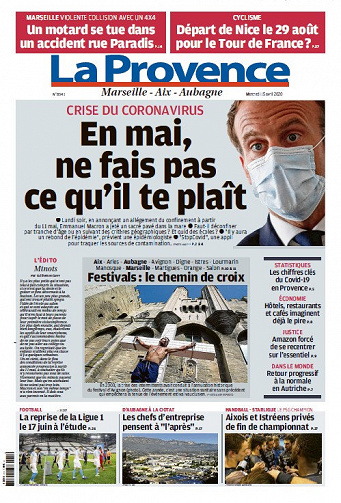 La Provence Marseille - Mercredi 15 Avril 2020