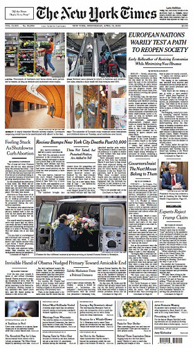 The New York Times - Wednesday, April 15, 2020