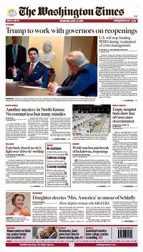 The Washington Times - Wednesday, April 15, 2020
