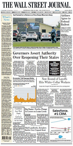 The Wall Street Journal - Wednesday, April 15, 2020