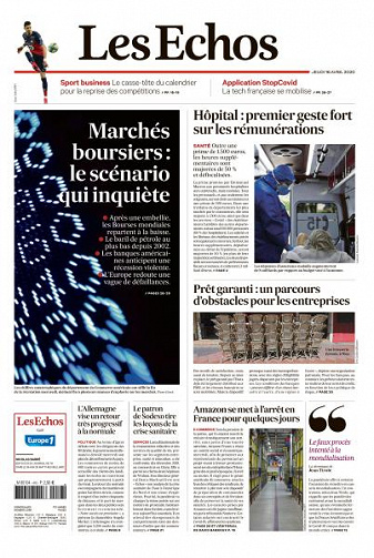 Les Echos du Jeudi 16 Avril 2020