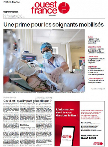 Ouest France - Jeudi 16 Avril 2020