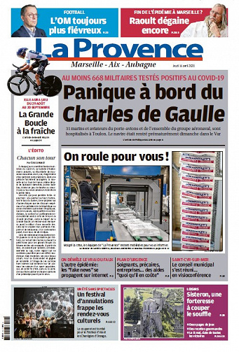 La Provence Marseille - Jeudi 16 Avril 2020