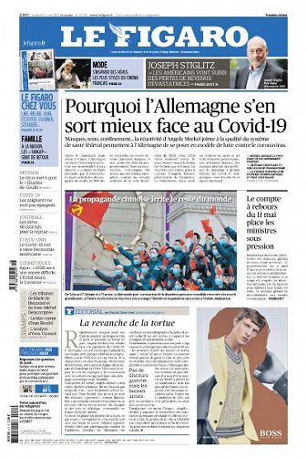 Le Figaro du Vendredi 17 Avril 2020