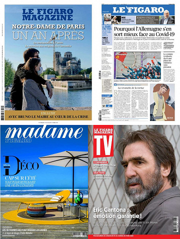 Pack Le Figaro et ses 3 suppléments - Vendredi 17 Avril 2020