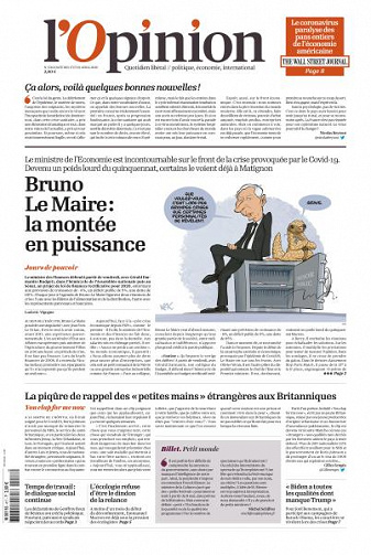 L’Opinion - 17-18 Avril 2020