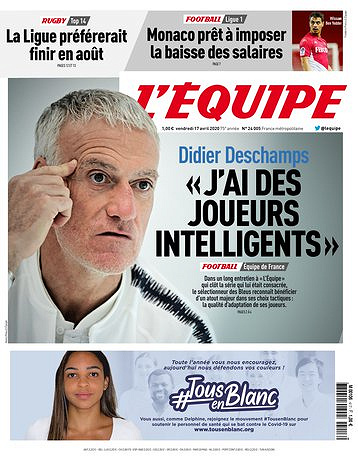 L’equipe du Vendredi 17 Avril 2020