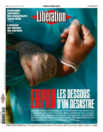 Liberation du Lundi 20 Avril 2020