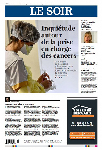 Le Soir - Lundi 20 Avril 2020
