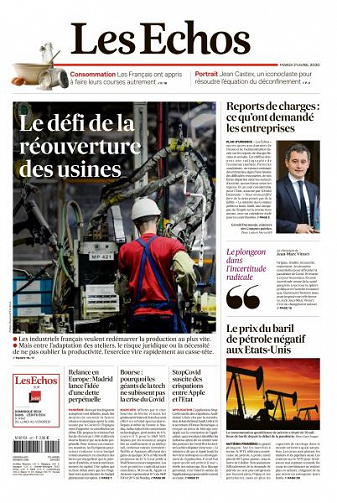 Les Echos du Mardi 21 Avril 2020
