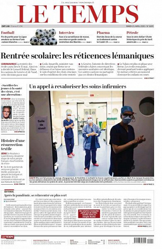 Le Temps - 21 Avril 2020