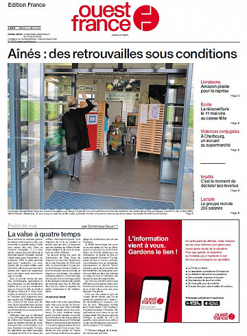 Ouest France - Mardi 21 Avril 2020