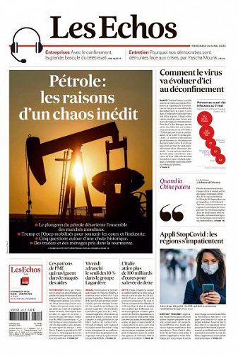 Les Echos du Mercredi 22 Avril 2020