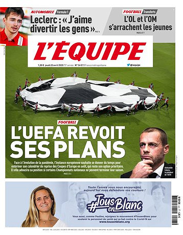 L’equipe du Jeudi 23 Avril 2020