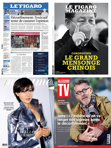 Pack Le Figaro et ses 3 suppléments - Vendredi 24 Avril 2020