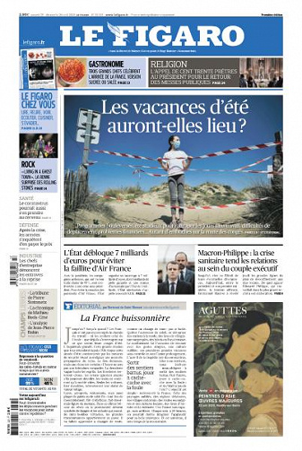 Le Figaro du Samedi 25 et Dimanche 26 Avril 2020