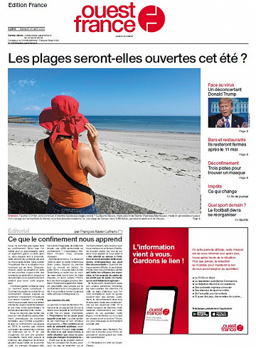 Ouest France - Samedi 25 Avril 2020