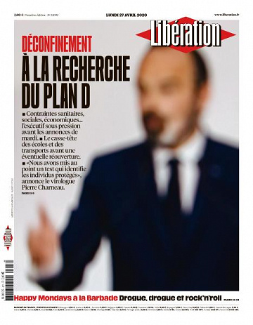 Liberation du Lundi 27 Avril 2020
