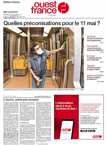 Ouest France - Lundi 27 Avril 2020