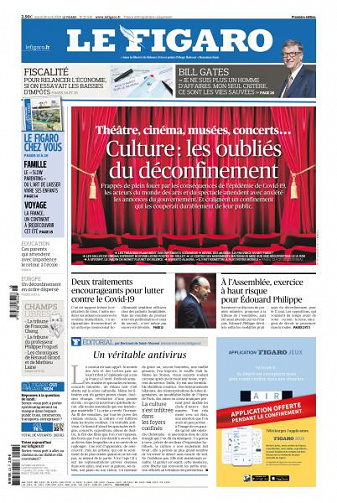 Le Figaro du Mardi 28 Avril 2020