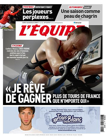 L’equipe du Mardi 28 Avril 2020