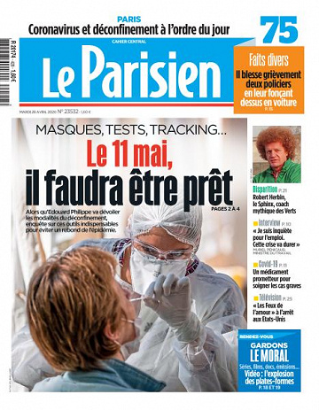 Le Parisien du Mardi 28 Avril 2020