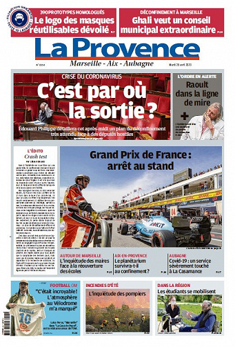 La Provence Marseille - Mardi 28 Avril 2020
